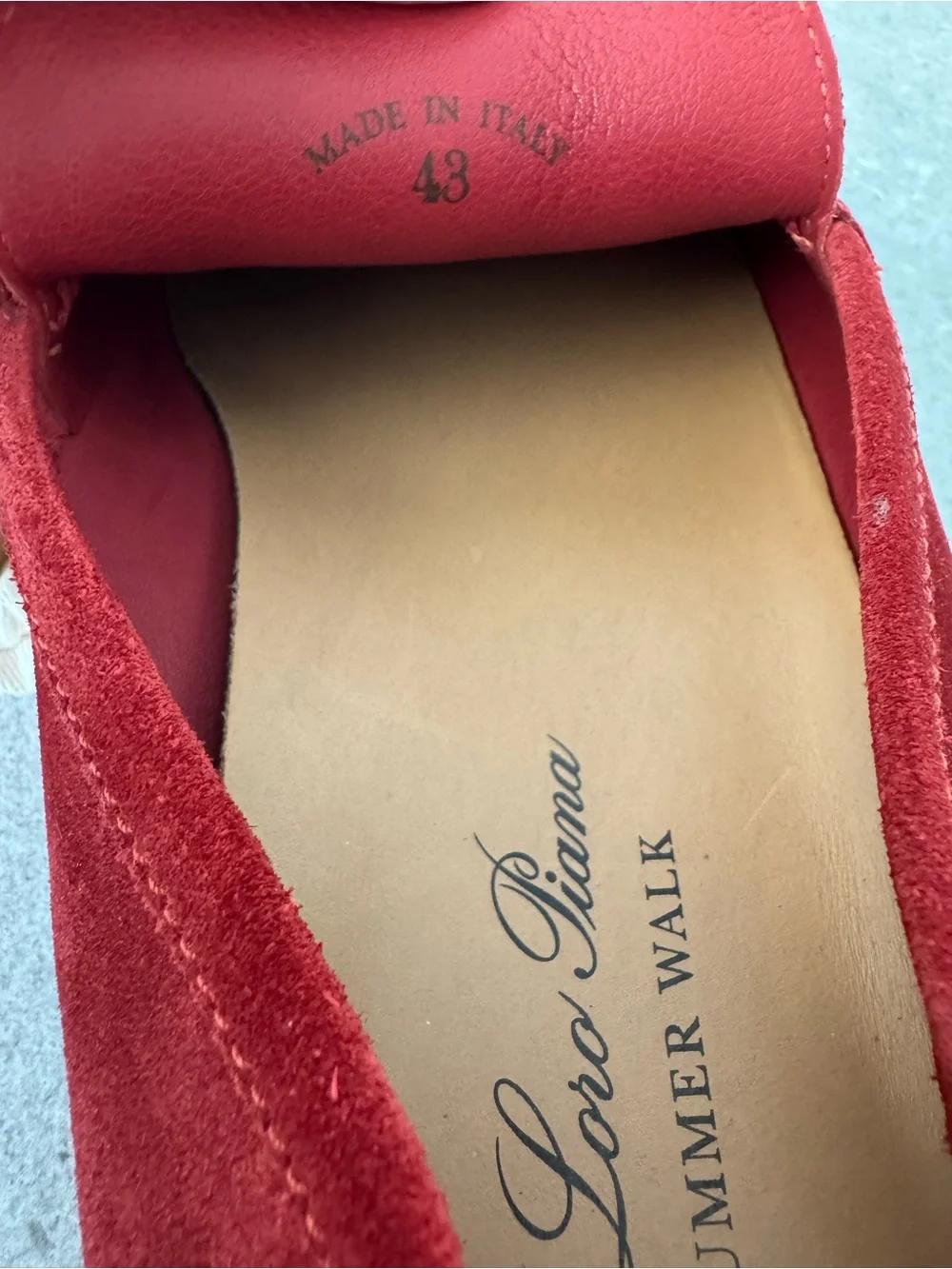 Loro Piana Men's Red Summer Walk